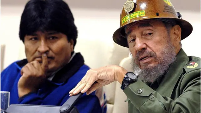 Evo Morales e Fidel Castro