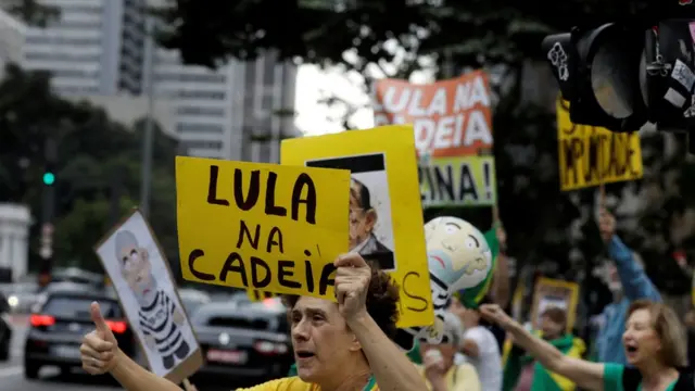 Manifestación contra Lula
