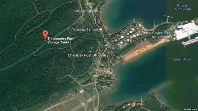 ත්‍රිකුණාමලයේ තෙල් ටැංකි