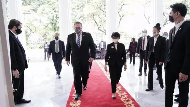 Menteri Luar Negeri Retno Marsudi dan Menteri Luar Negeri AS Mike Pompeo