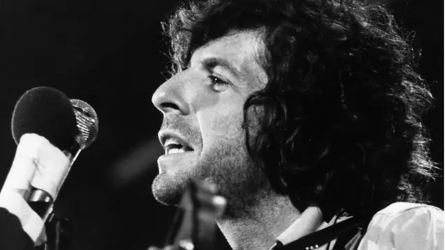 Leonard Cohen en el Festival de la Isla de Wight en 1970