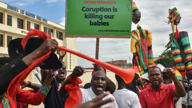 Corruption protest for Ghana