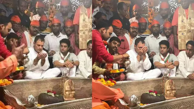 રાહુલ ગાંધીની બંને તસવીર