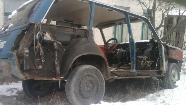 Зруйнована машина