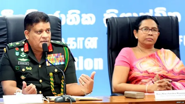 ලුතිනන් ජනරාල් ශවේන්ද්‍ර ද සිල්වා සහ සෞඛ්‍ය ඇමතිනී පවිත්‍රා වන්නිආරච්චි