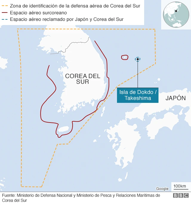 Zona de la la disputa.