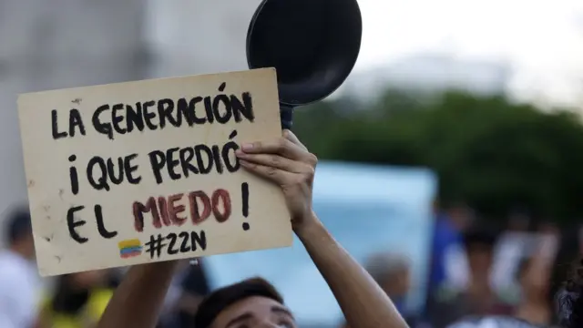 Protesto na Colômbia