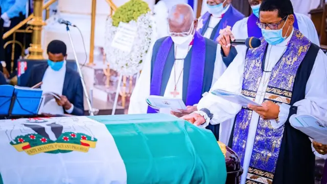 Ernest Shonekan burial service