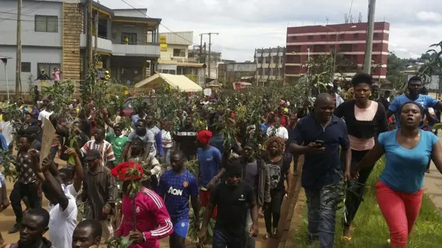 Demonstrations for Bamenda, South Cameroon