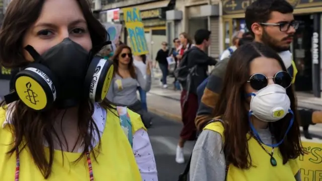 ट्रंप के विरोध में प्रदर्शन