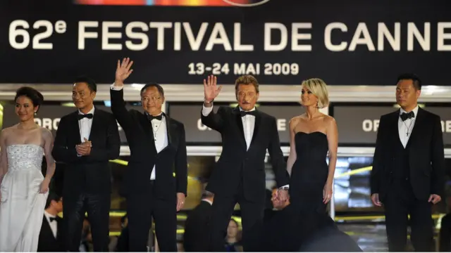 Le chanteur avait plusieurs cordes à son arc. Acteur, il a joué dans 40 films. Ici, au Festival de Cannes pour le film " Vengeance".