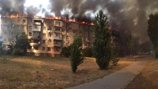 Пожежа в Новій Каховці