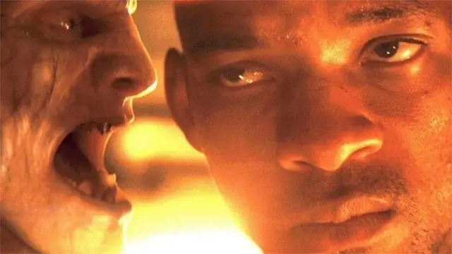 ويل سميث وشخصية زومبي في الفيلم
