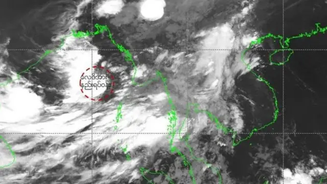 လေဖိအားနည်းရပ်ဝန်းပြမြေပုံ