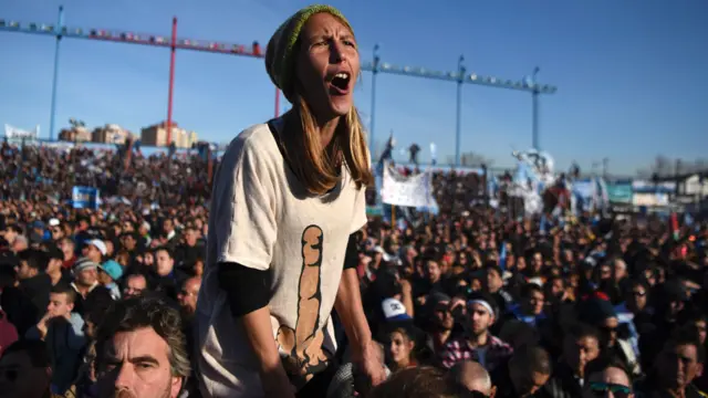 Simpatizantes de Kirchner