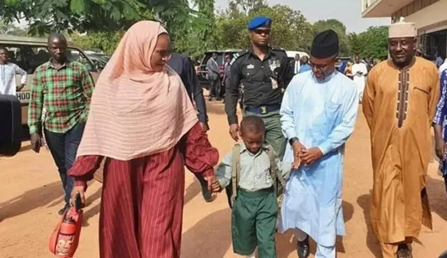 Gwamna El-Rufai da matarsa da ɗansa