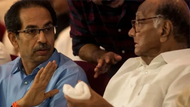 उद्धव ठाकरे आणि शरद पवार