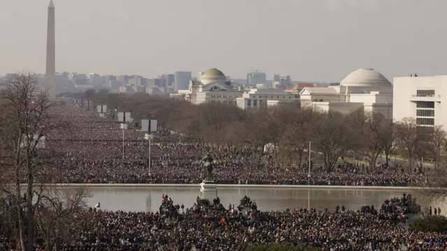 Lễ nhậm chức của ông Obama năm 2009 thu hút 1,8 triệu người