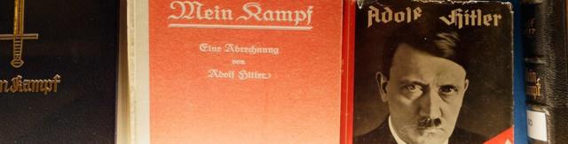 Historic copies of Adolf Hitler's "Mein Kampf"