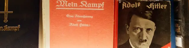 Historic copies of Adolf Hitler's "Mein Kampf"