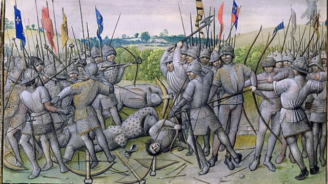 Английские лучники в битве при Креси