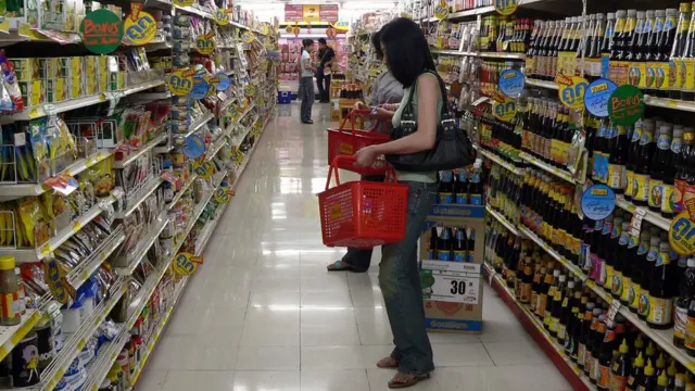 ภาพภายในซุเปอร์มาร์เก็ต