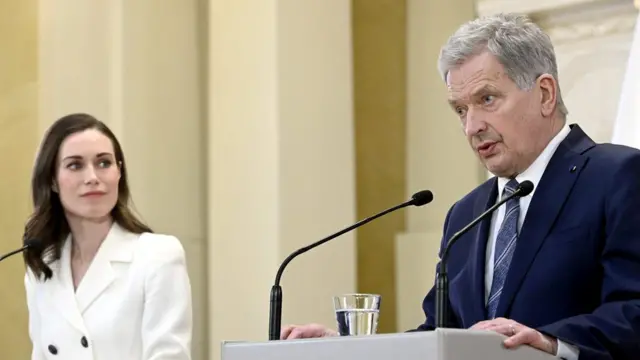 Tổng thống Phần Lan Sauli Niinisto và Thủ tướng nước này Sanna Marin