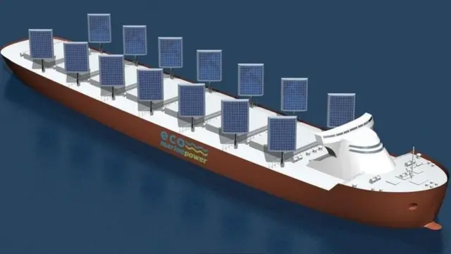 સોલર પેનલ ધરાવતા જહાજની સાંકેતિક તસવીર