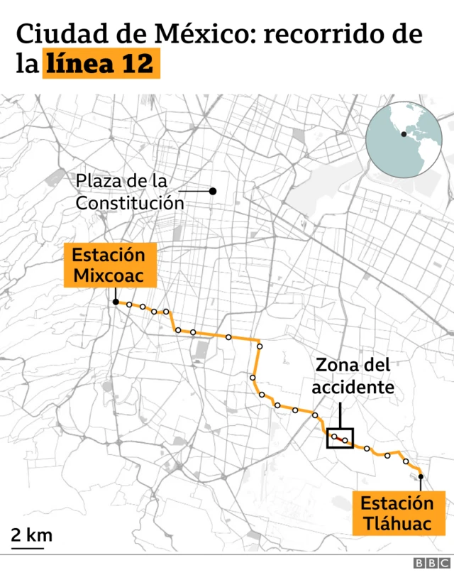 Recorrido de la Línea 12