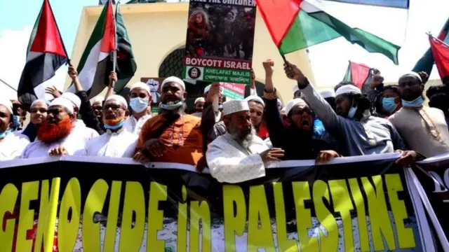 બાંગ્લાદેશમાં ઇઝરાયલની કાર્યવાહીનો વિરોધ