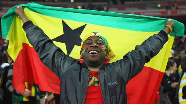 "Happy Independence Day Ghana 2021": Ghana flag