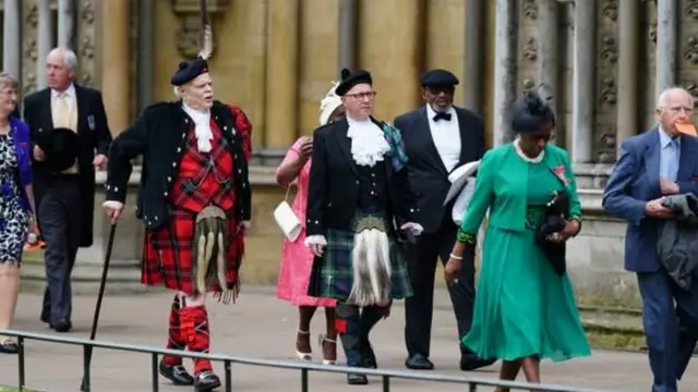 Guests arrive for King Charles coronation