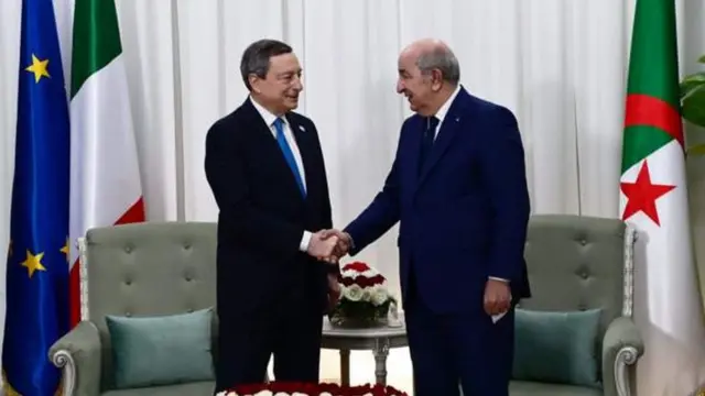 L'Italie a aussi signé un accord avec l'Algérie pour réduire sa forte dépendance au gaz russe