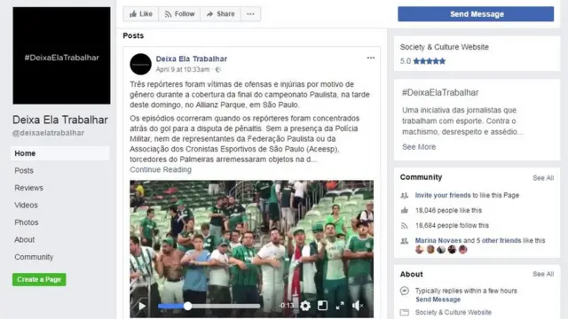 Reprodução Facebook