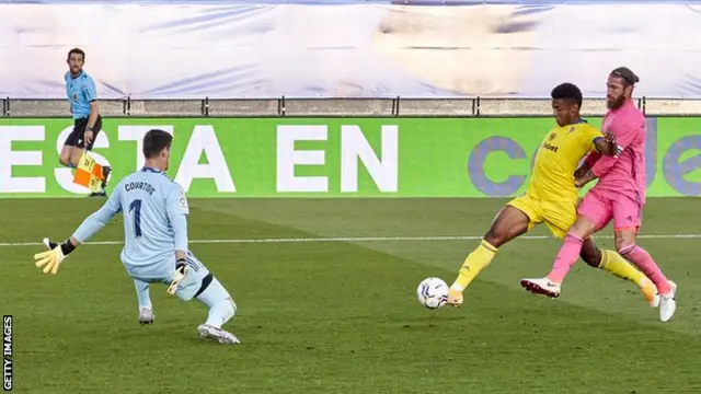 Cadiz score the winner against Real Madrid