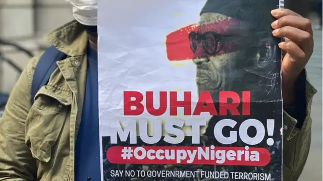 Buhari must go placard for London