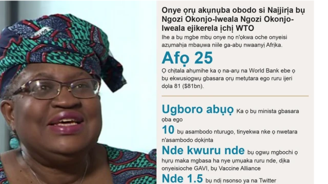 Ngozi Okonjo-Iweala abụrụla onye isi ụlọọrụ World Trade Organisation