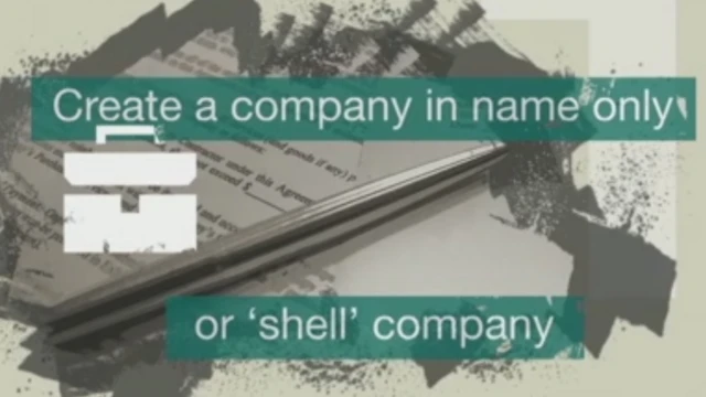 શેલ કંપનીઓનું સાંકેતિક ચિત્ર