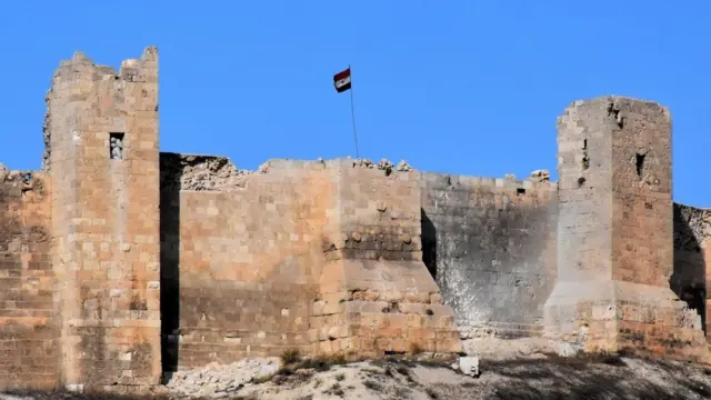 حلب کې تاریخي کلا چې د سوریې پوځ تر کنټرول لاندې ده