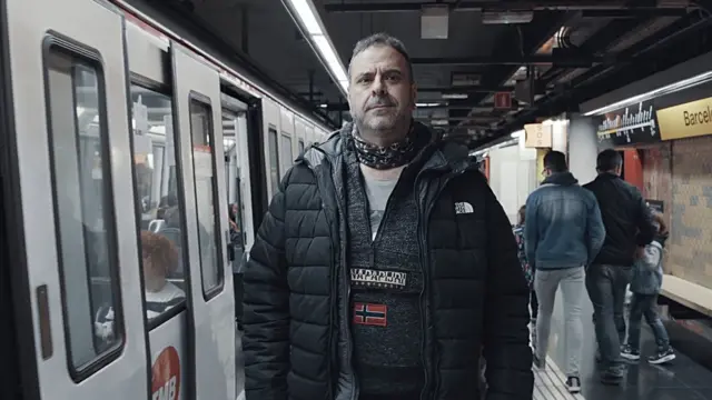 Javier no metrô