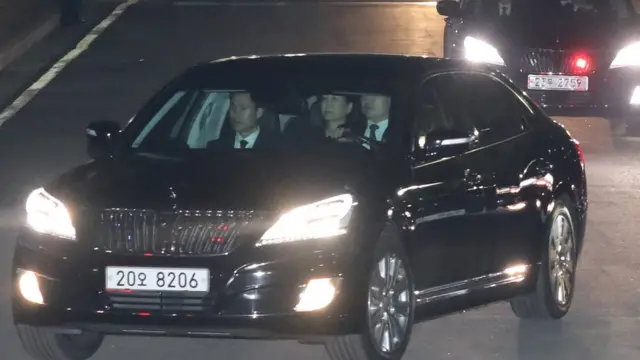 朴槿惠离开青瓦台