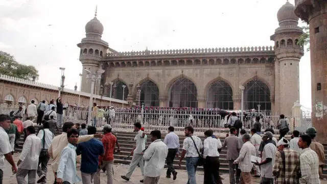 મક્કા મસ્જિદ બ્લાસ્ટની એક તસવીર