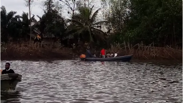 Nigerian oil spill: Santa Barbara River spill wit weeks oil leak from AITEO OML 29 well1