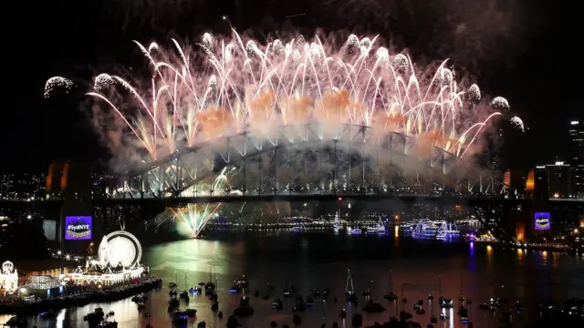 悉尼港新年烟花