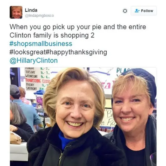 هیلاری کلینتون و لیندا