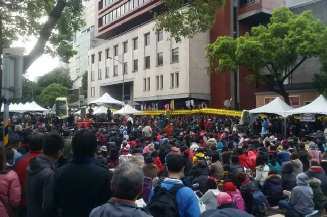 台湾曾在2014年发生"太阳花学运"