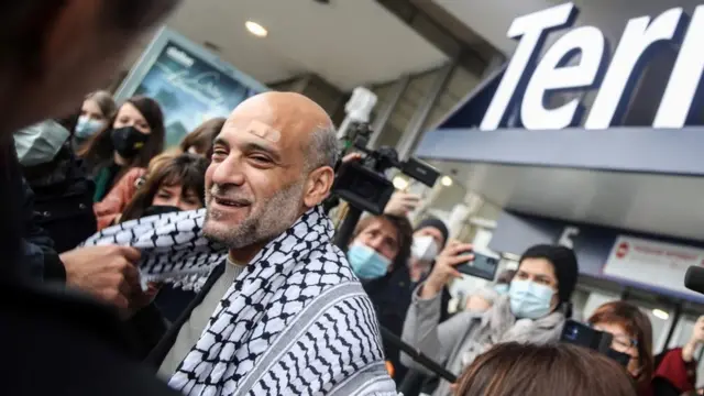 Ramy Shaath at Charles de Gaulle airport (08/01/22)