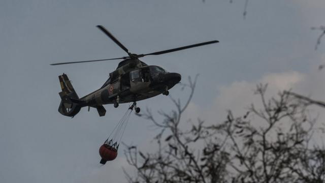 Helicóptero na regiãoquina mega da virada 2024Chiquitanía