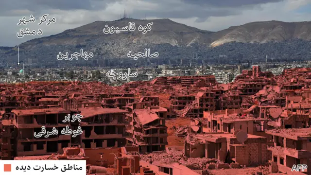 نقشه غوطه شرقی