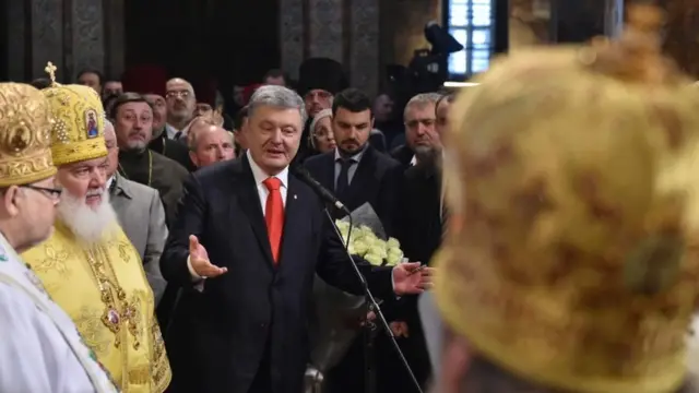 Порошенко у церкві